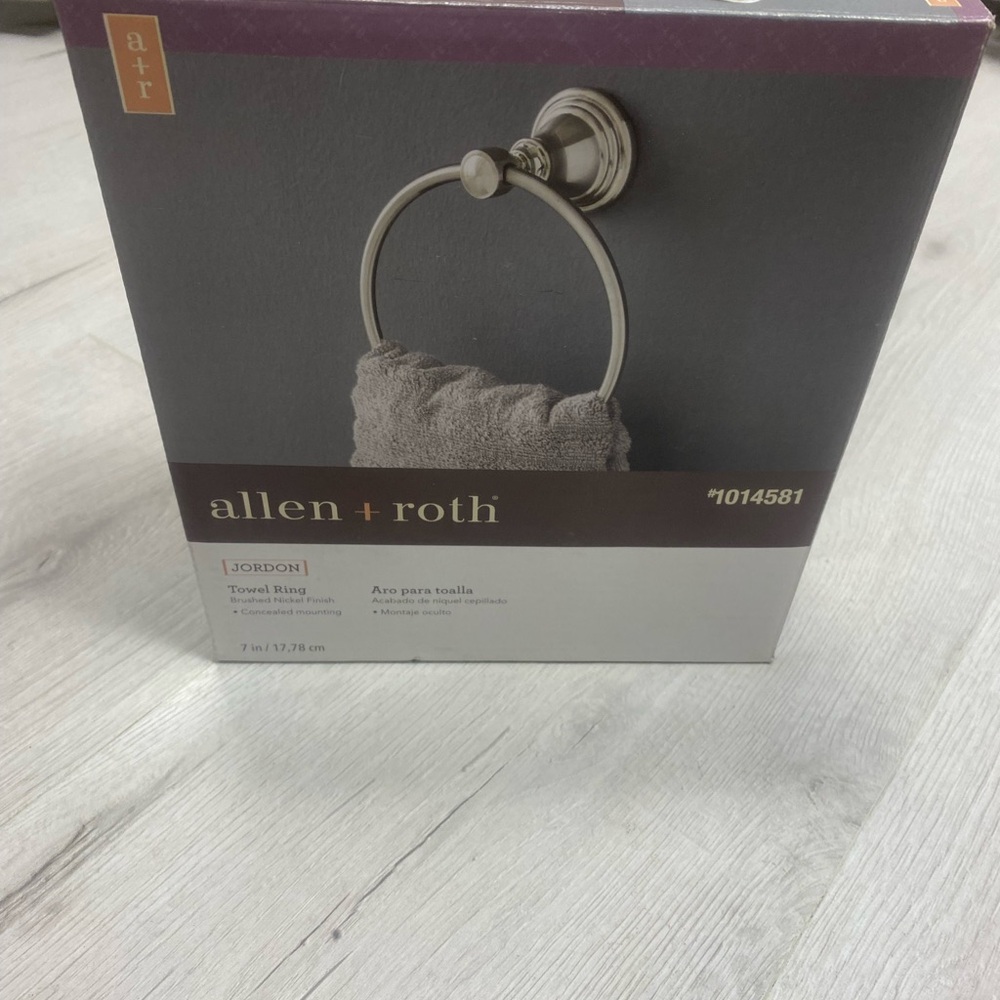 Allen + Roth Nickel Finish Towel Ring